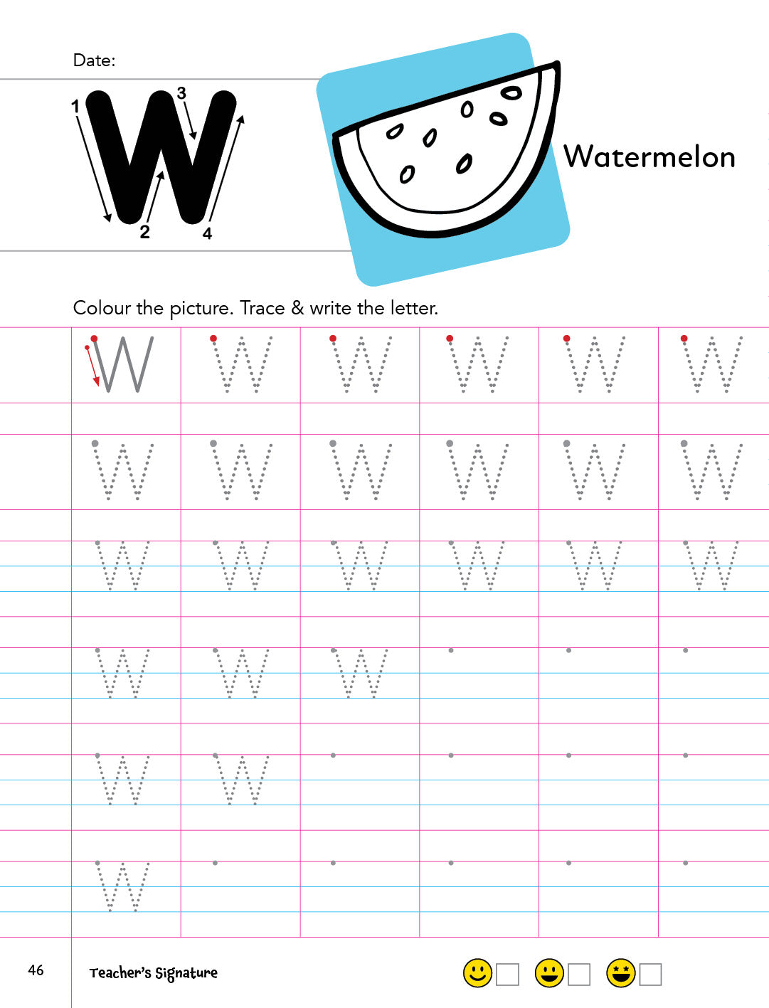 Learn In Leaps Upper Case Writing Practice Book