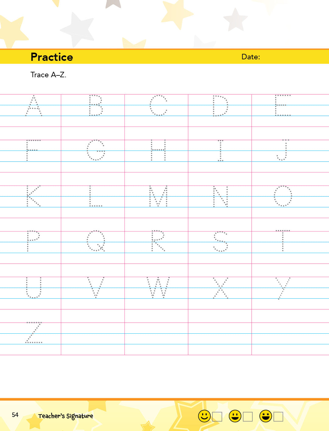 Learn In Leaps Upper Case Writing Practice Book