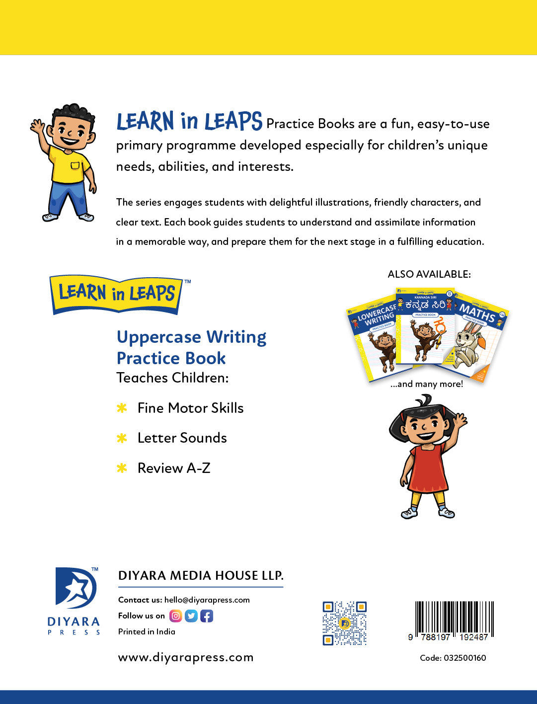 Learn In Leaps Upper Case Writing Practice Book
