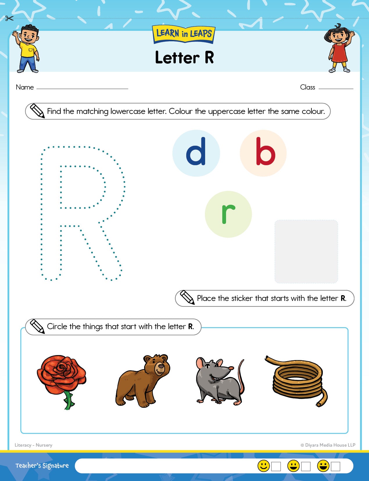 Learn In Leaps Worksheets - General Awareness, English & Maths Nursery 3+