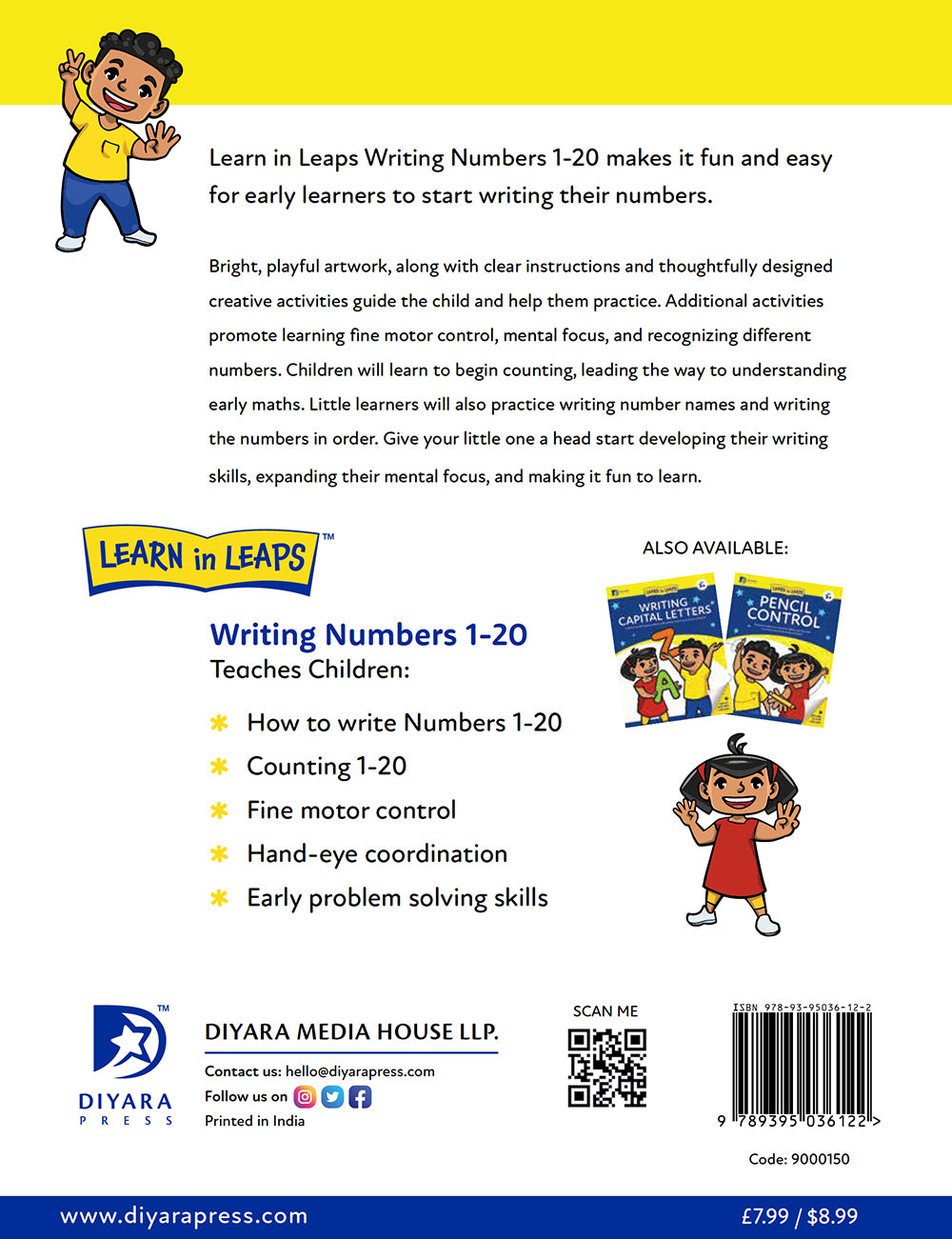 Learn In Leaps Writing Numbers 1-20 Age 3+