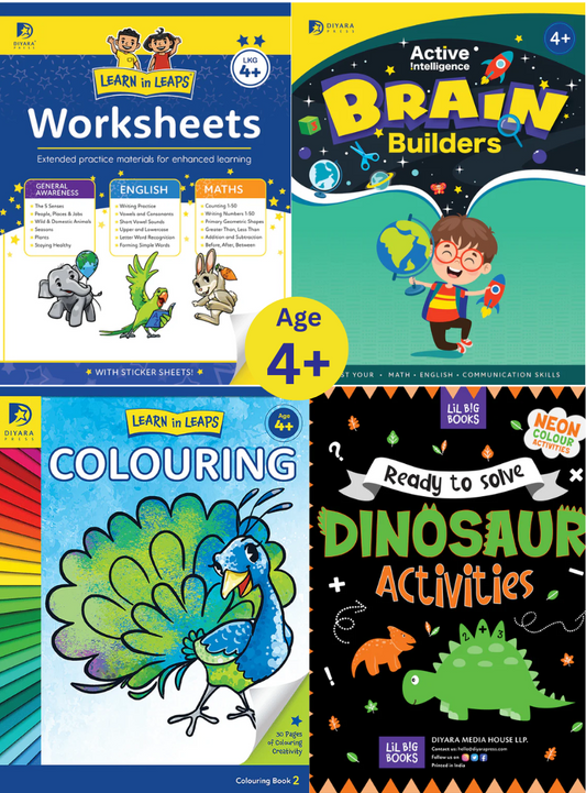 Activity Books Bundle for Age 4+