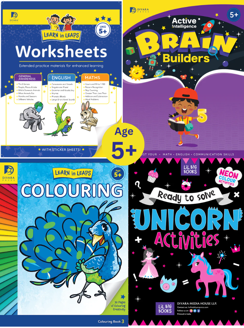 Activity Books Bundle for Age 5+