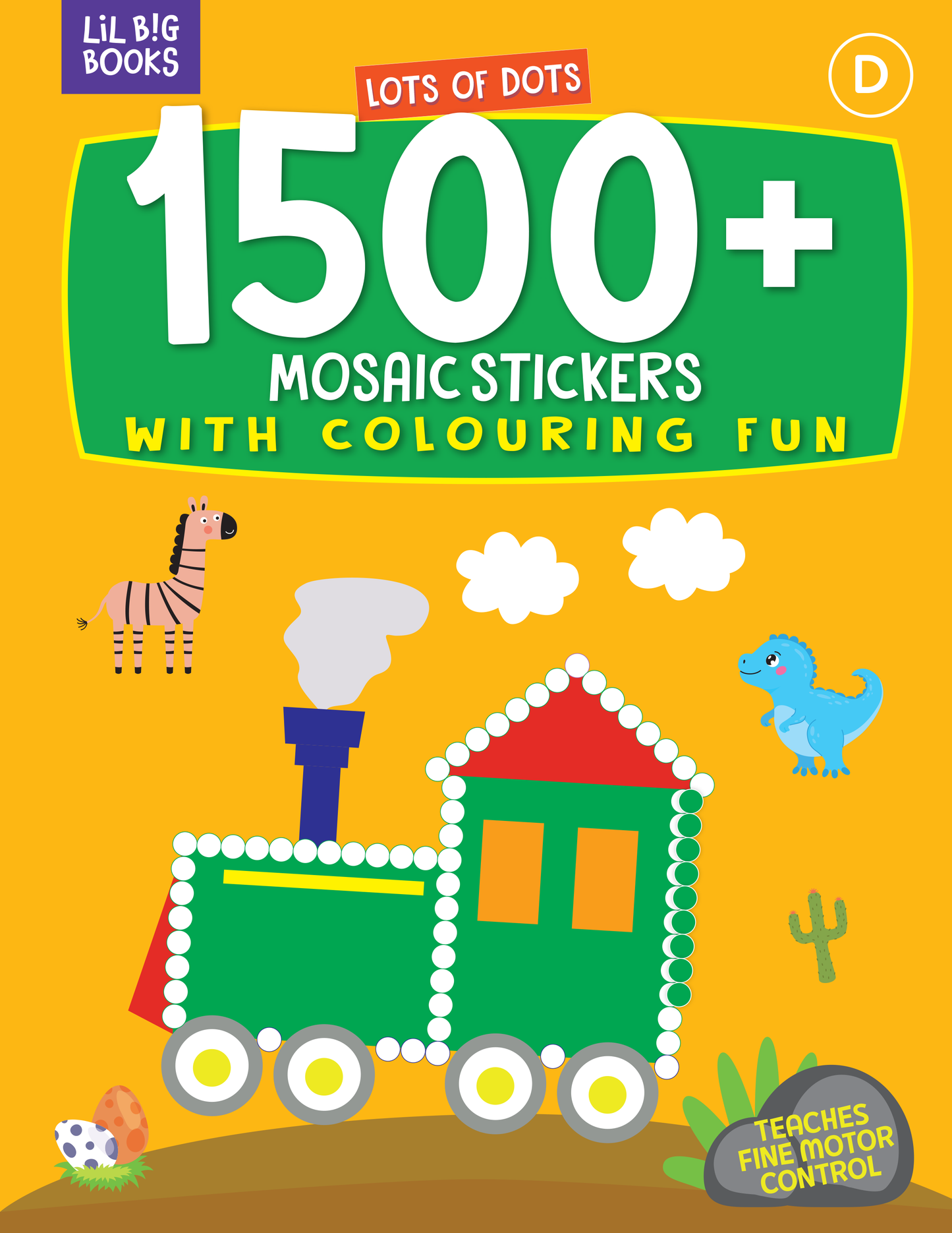 Lots  Of Dots  1500 + Mosaic Stickers  With  Colouring  Fun D