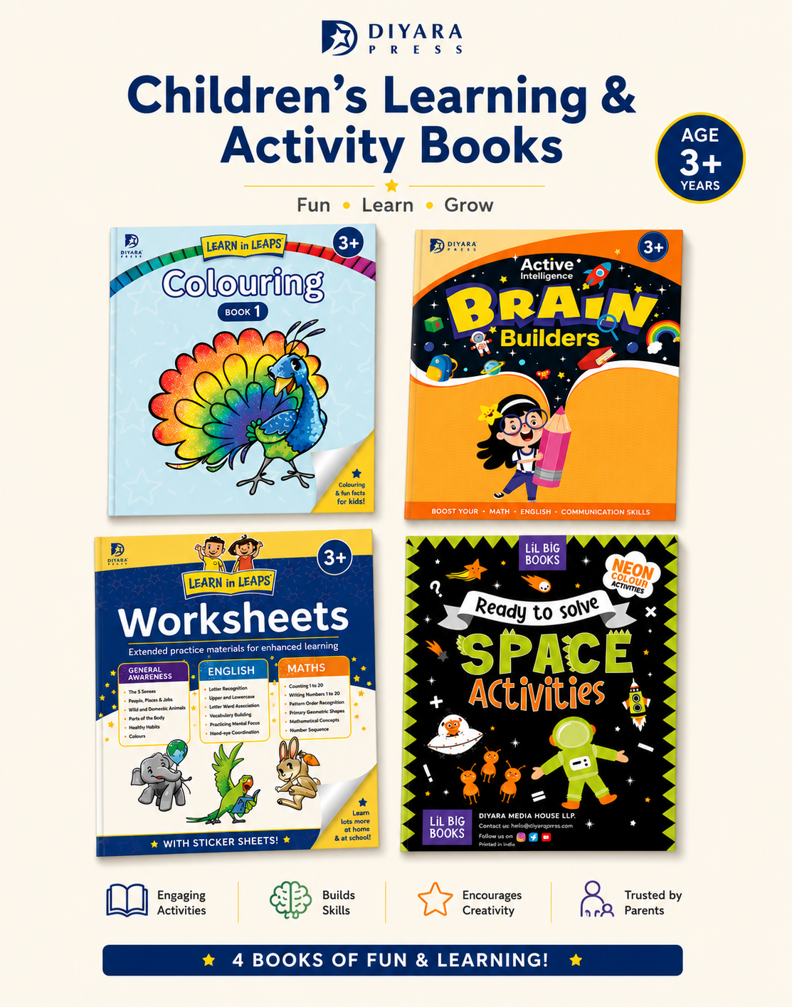Activity Books Bundle for Age 3+
