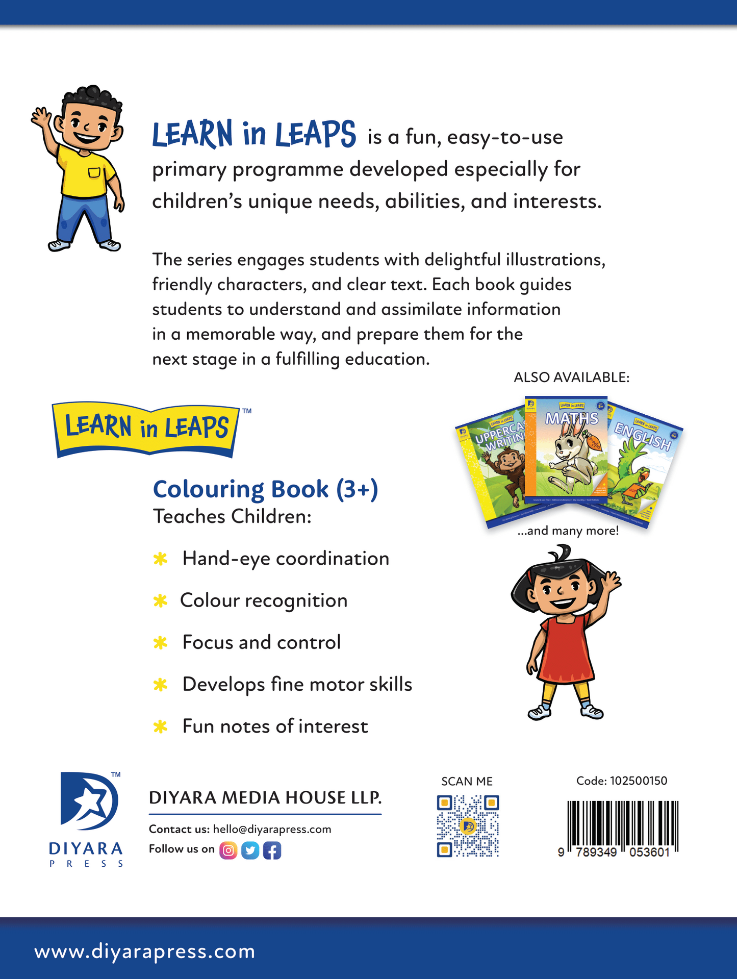 Learn in Leaps Colouring Book 1 for Age 3+