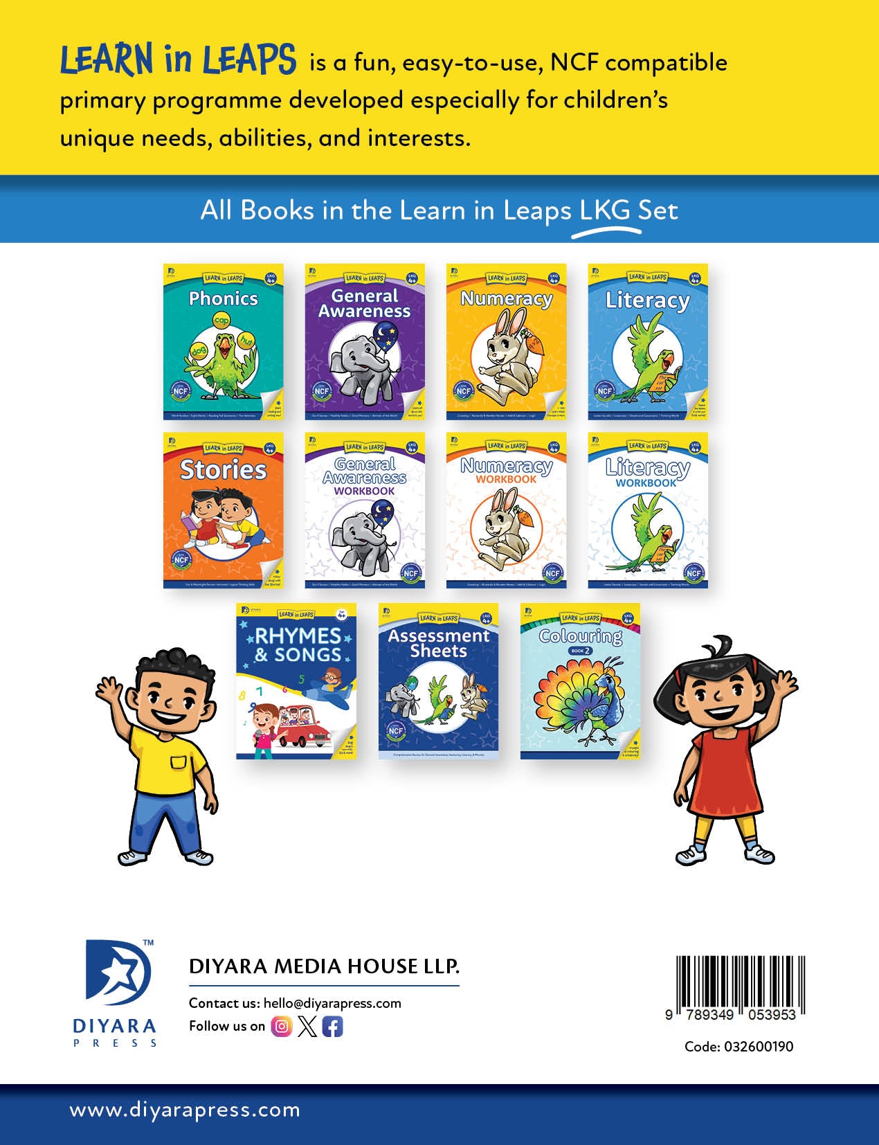 Learn in Leaps Literacy Workbook LKG 4+