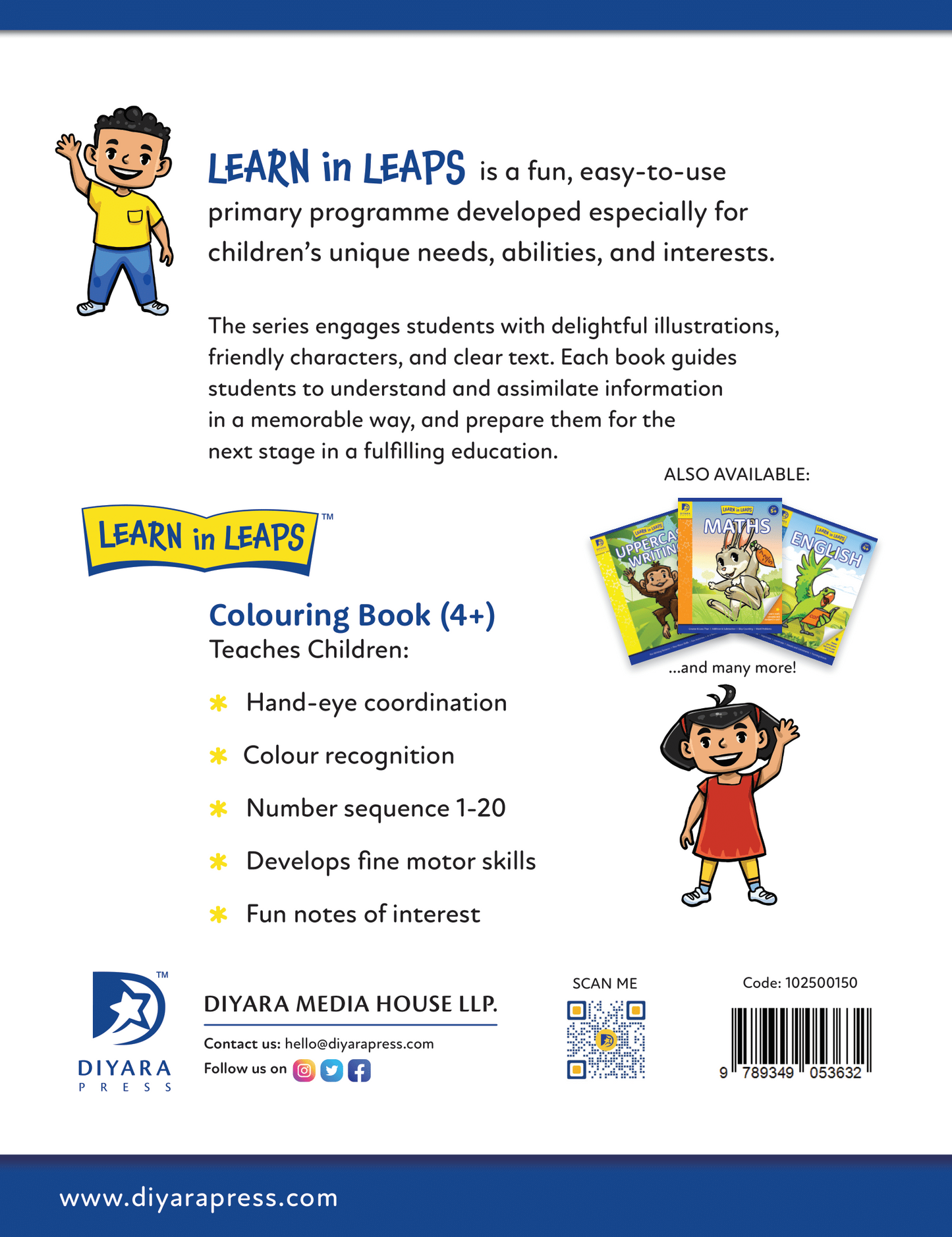 Learn in Leaps Colouring Book 2 for Age 4+