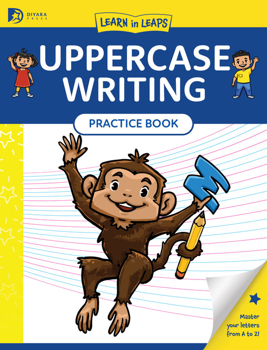 Learn In Leaps Upper Case Writing Practice Book
