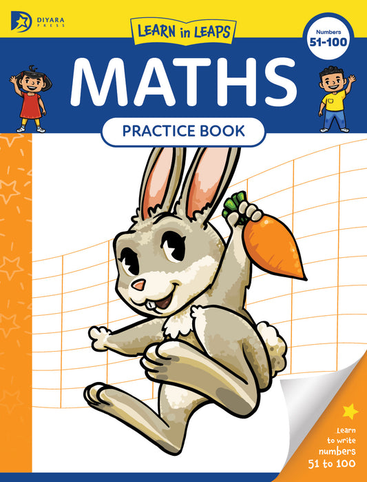 Learn In Leaps Maths Practice Book Numbers 51-100