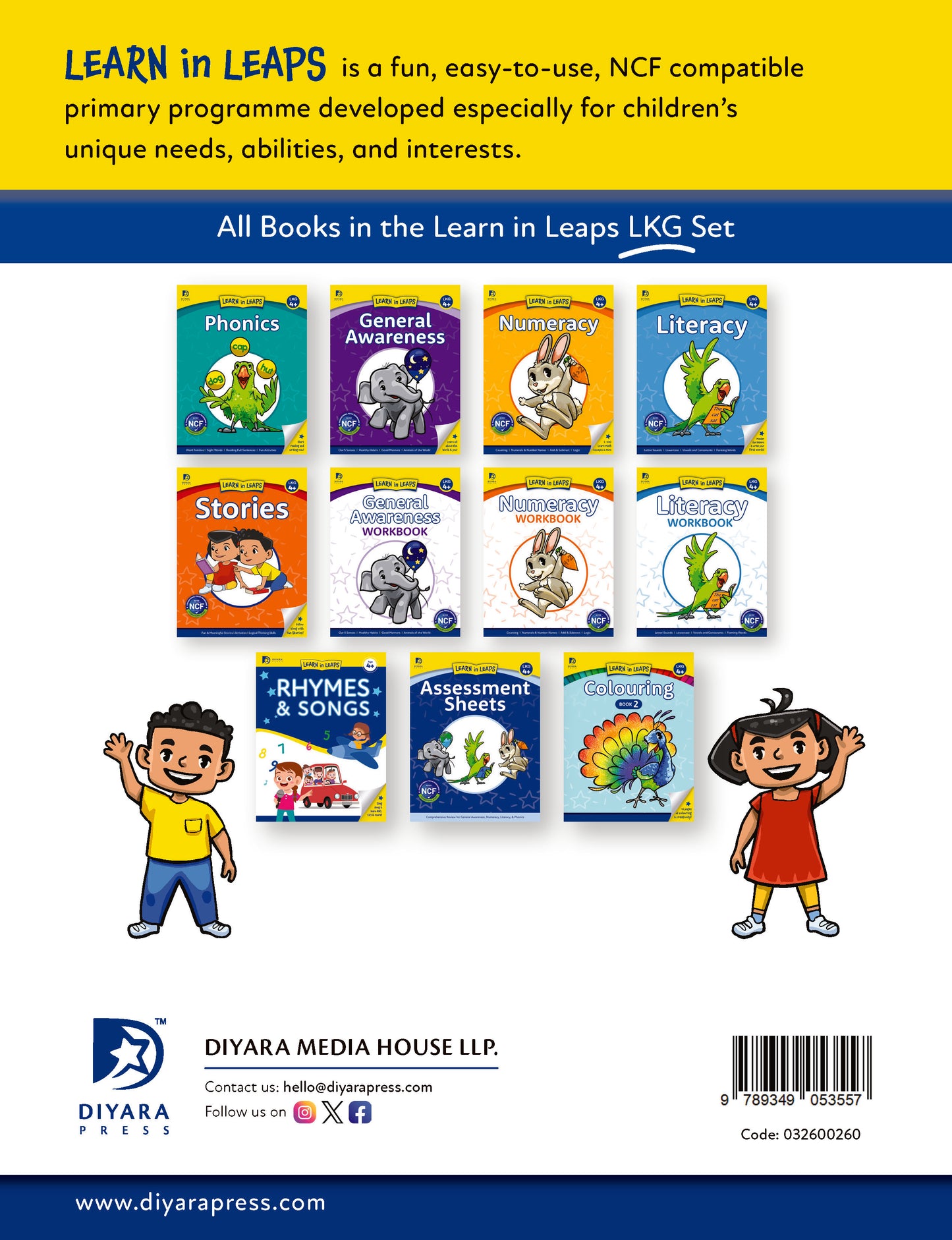 Learn in Leaps Assessment Sheets LKG 4+