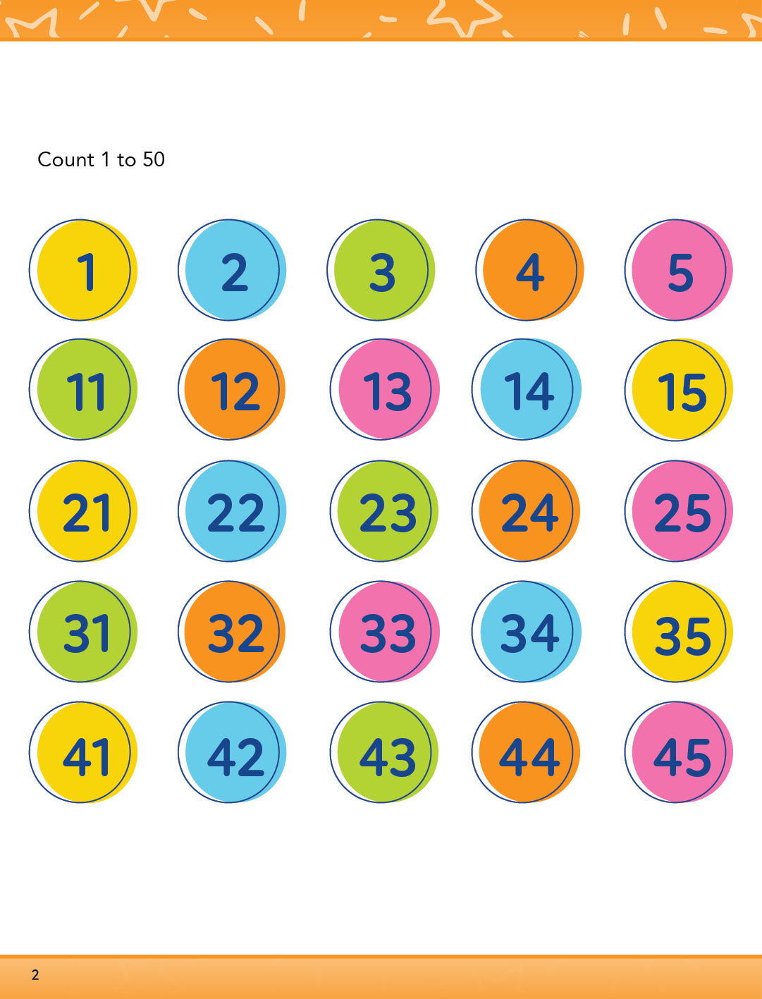 Learn In Leaps Maths Practice Book Numbers 1-50