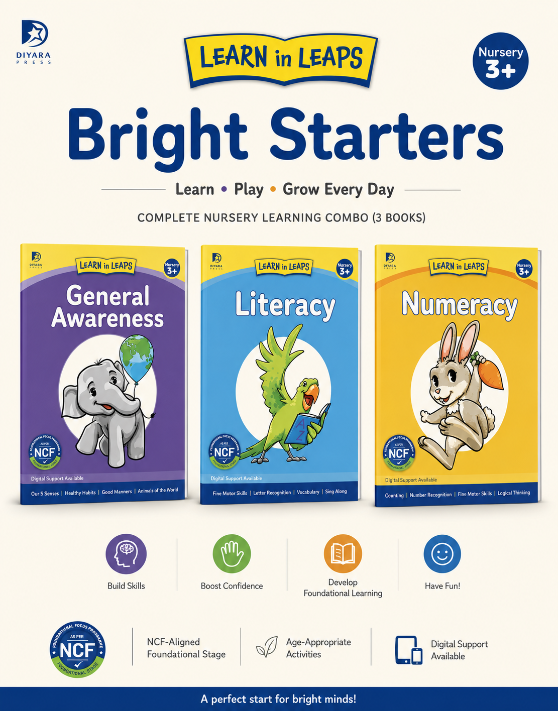 Bright Starters- Complete Early Learning Combo (3 Books)