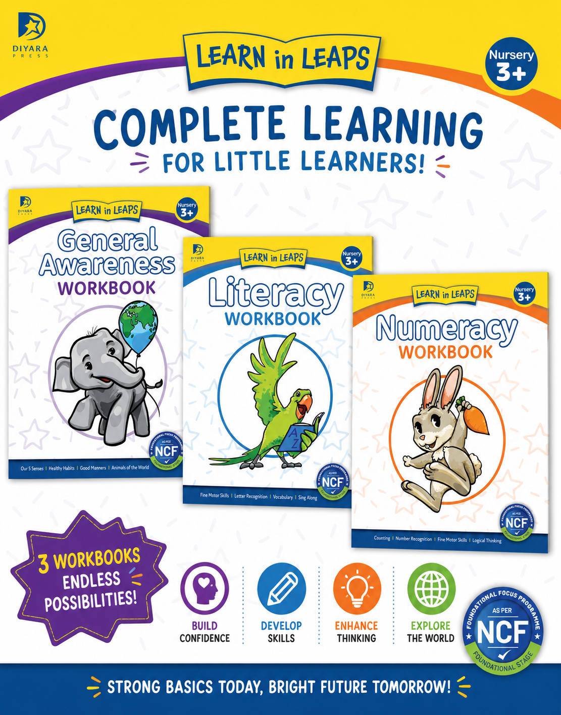 Nursery 3+ Complete Workbook Set (NCF)