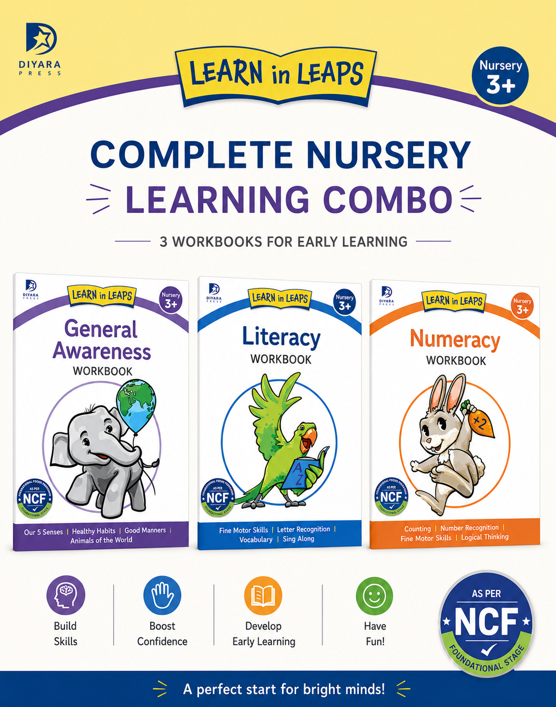 Nursery 3+ Complete Workbook Set (NCF)