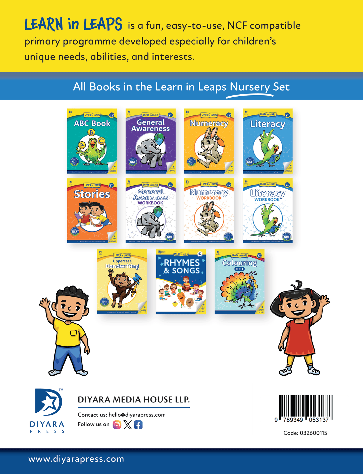 Learn In Leaps Literacy Workbook Nursery 3+