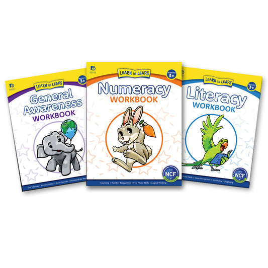 Nursery 3-in-1 Learning Workbook Set