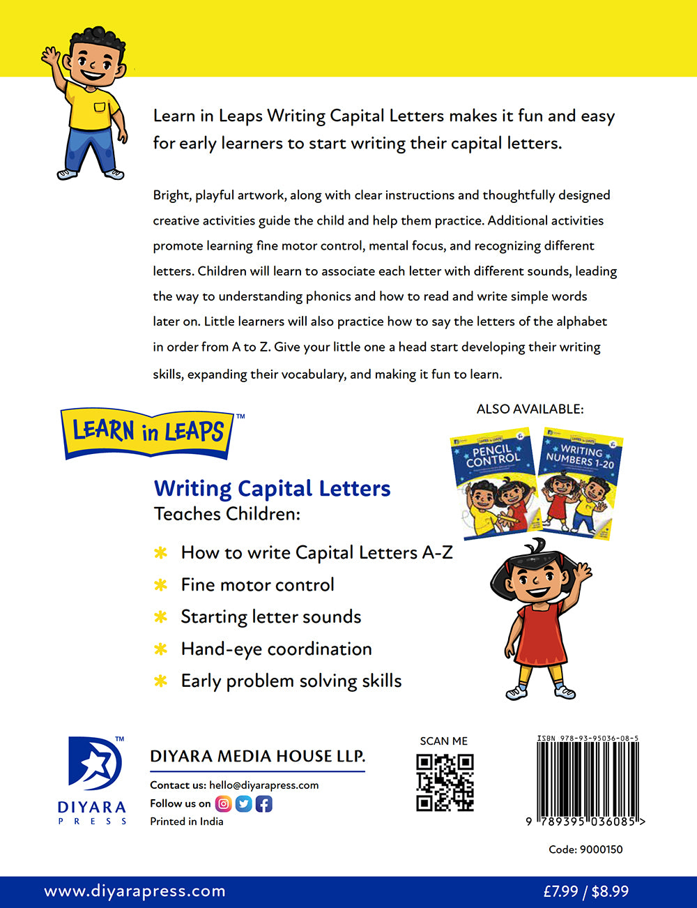 Learn In Leaps : Writing Capital Letters Age 3+