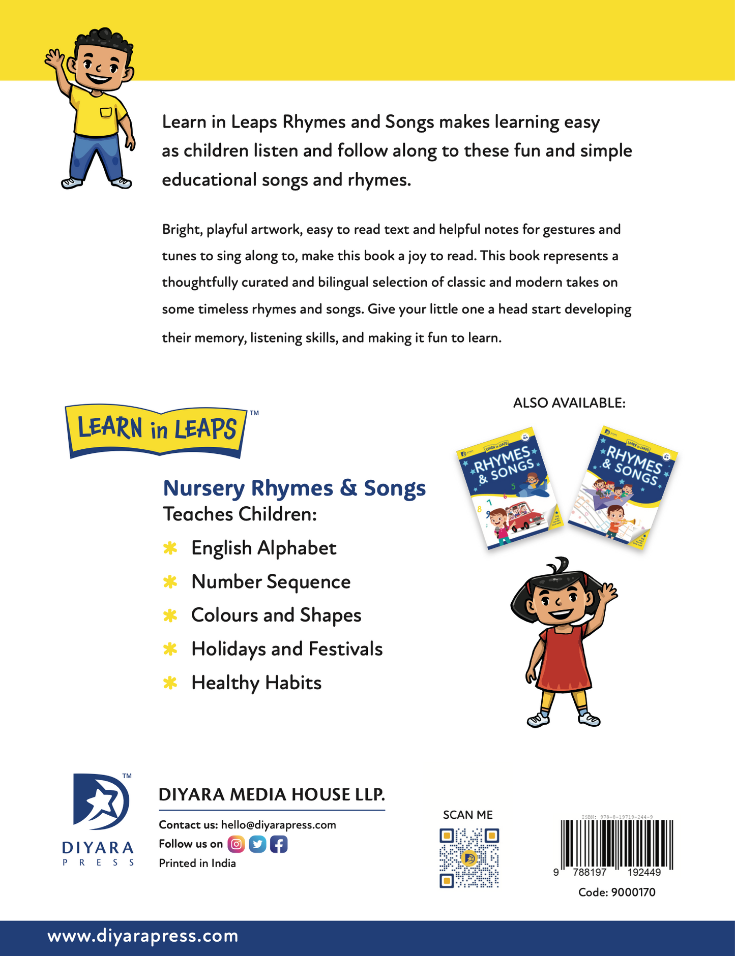 Learn In Leaps : Rhymes and Songs Age 3+